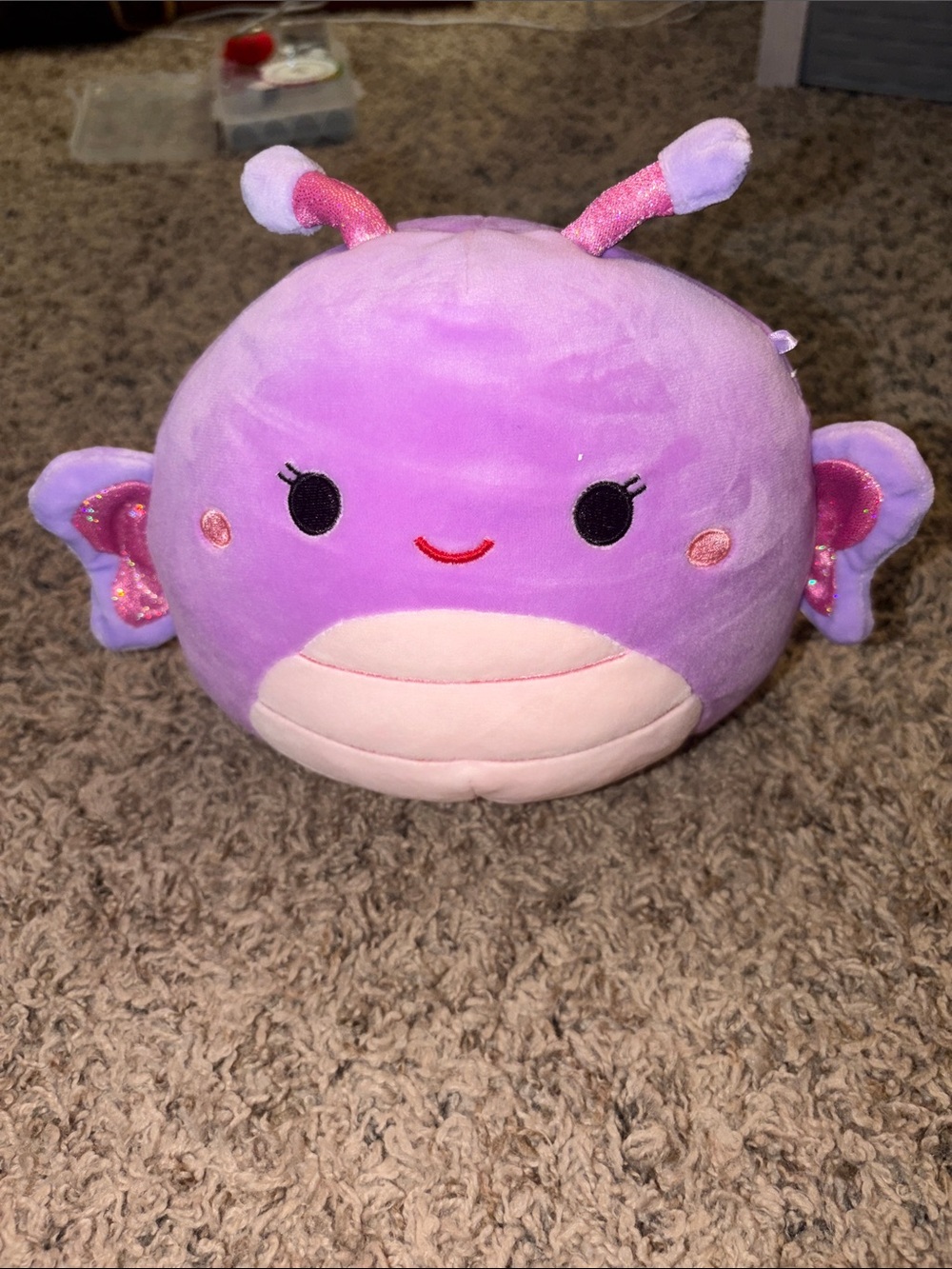 Squishmallows Kelly Toys Brenda the Butterfly Purple 7"  NWOT